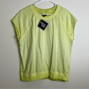 Mya & Nu Cut Off Sweater - XL - Neon Green - NWT